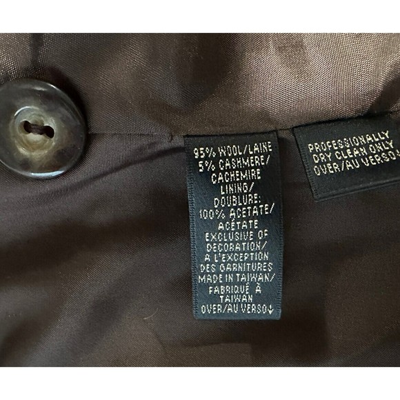 Dana Buchman Brown Skirt Set with Black Leaf Accents - Picture 10 of 11